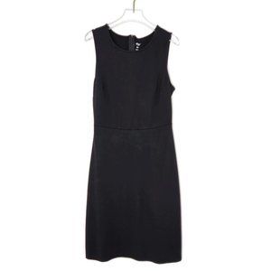 Dip Sheath Dress XS Black Sleeveless Spring Stretch Above Knee